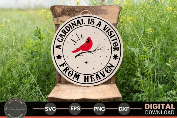 Cardinal is a Visitor SVG: Graphics for Holiday Crafts