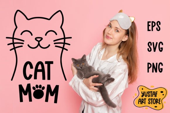 Cat Mom SVG: Graphics & Crafts Asset Review