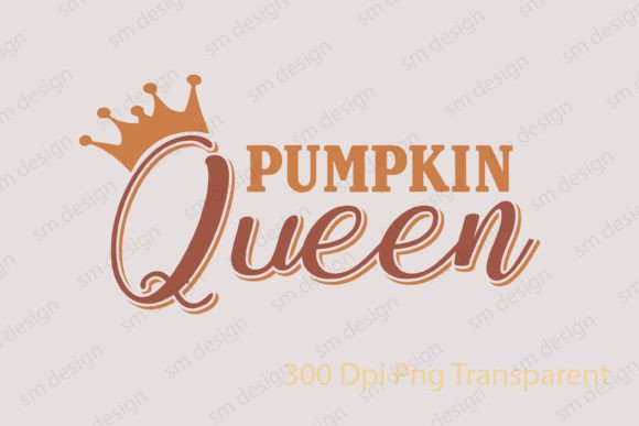 Fall Pumpkin Queen SVG PNG Design for Crafts & Graphics