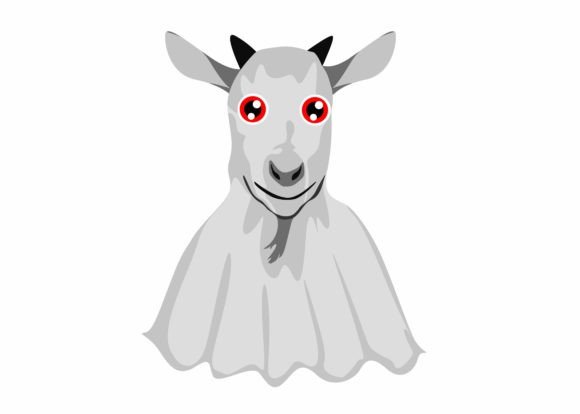 Ghost Goat Svg, Halloween Svg for Creative Crafts and Graphics