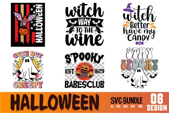 Halloween SVG T-shirt Design Bundle: A Spooky Delight
