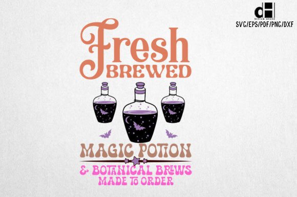 Halloween Vintage Witch Sign SVG Design