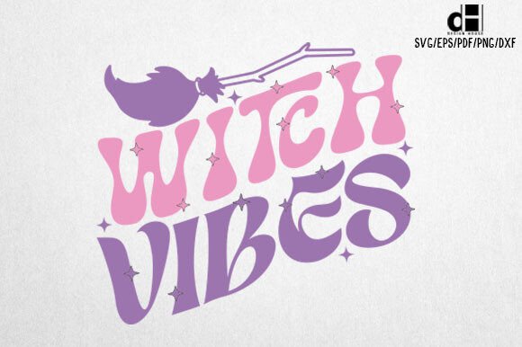 Halloween Witch Vibes SVG PNG for Creative Crafts