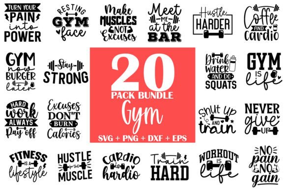 Review: Gym SVG Bundle, Workout SVG Bundle for Graphics and Crafts
