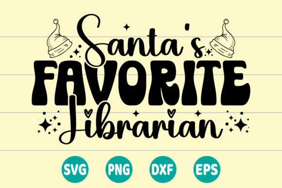 Santa's Favorite Librarian SVG: A Charming Embroidery Design
