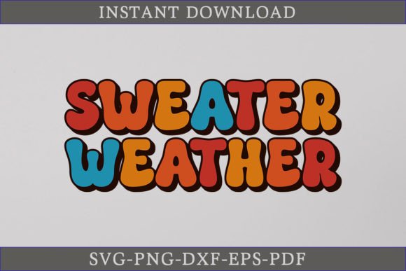 Sweater Weather Retro SVG: A Charming Graphics Asset for Crafts