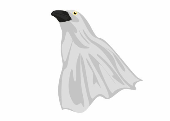 Сute Ghost Crow Svg: A Spooky Graphics Asset for Crafts